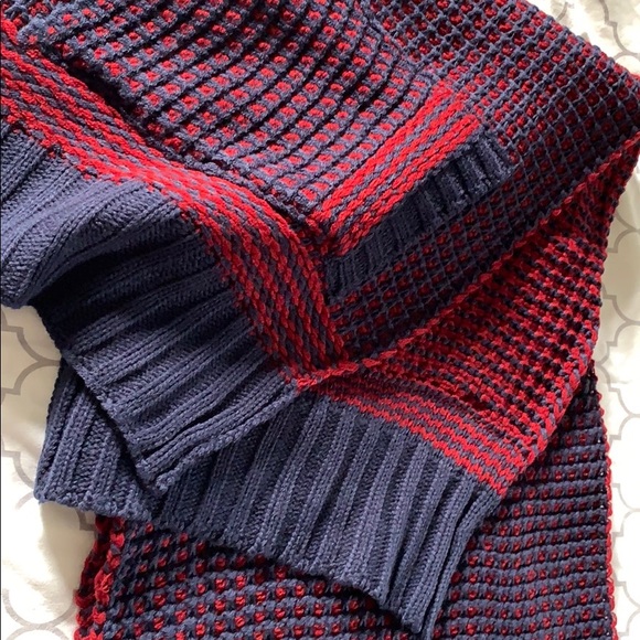 Blue POCKET Scarf knit warm & cozy!!!!! - Picture 5 of 8